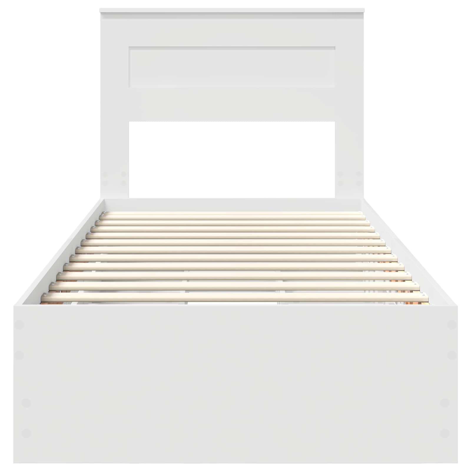 Struttura del letto Bianco 100 x 200 cm Legno Ingegnerizzato | homemem39