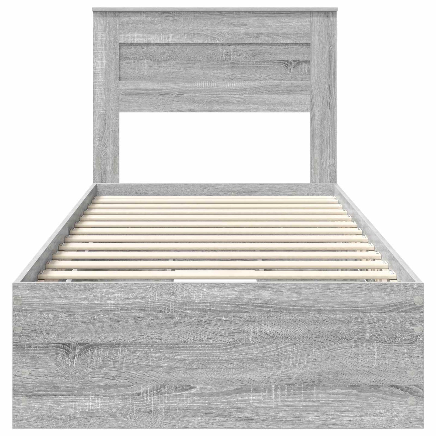 Struttura del letto con cassetto Grigio Sonoma 90 x 190 cm