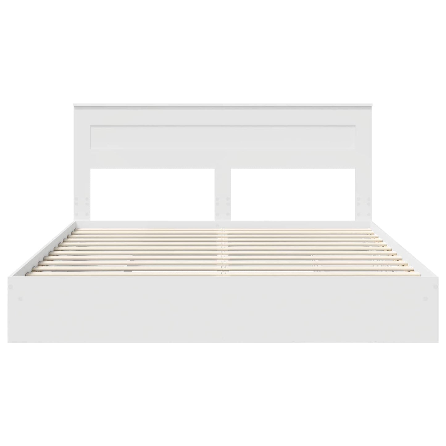 Letto con Contenitore Bianco 180 x 200 cm Legno multistrato | homemem39