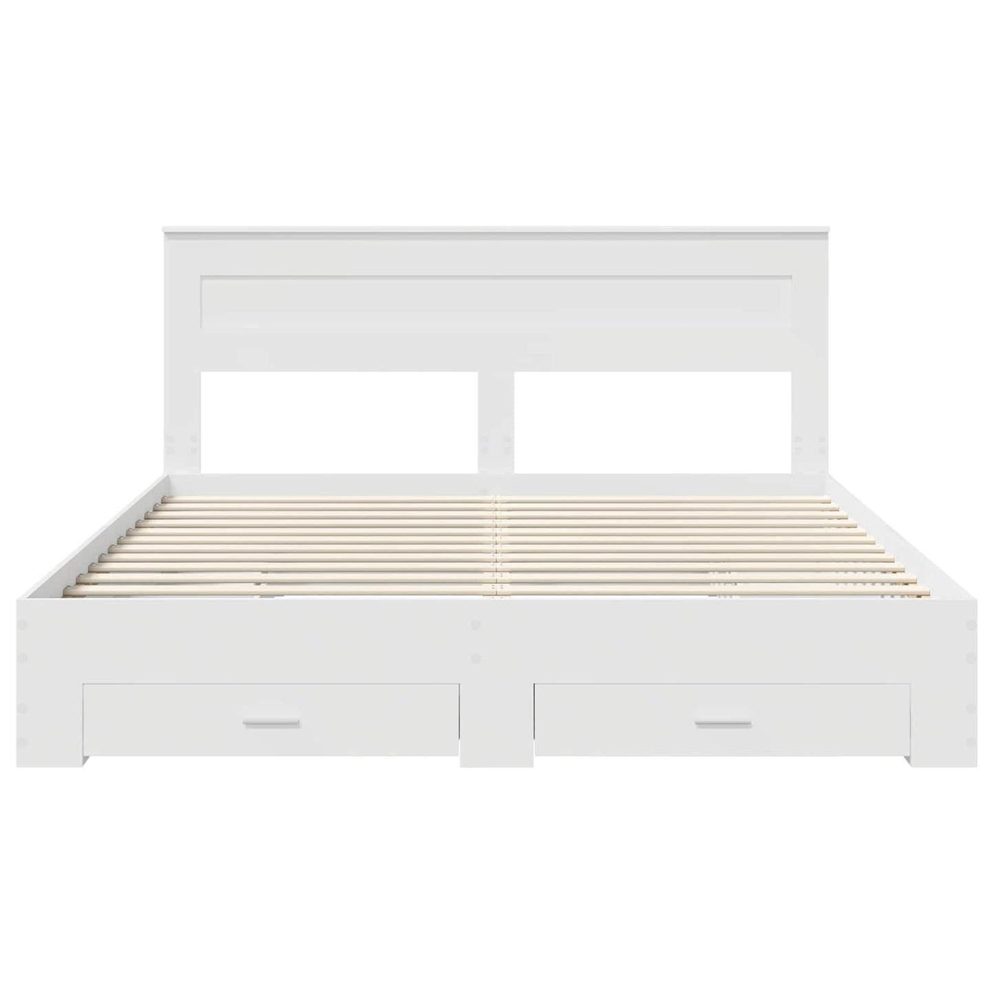Struttura del letto Bianco 180 x 200 cm Legno multistrato | homemem39