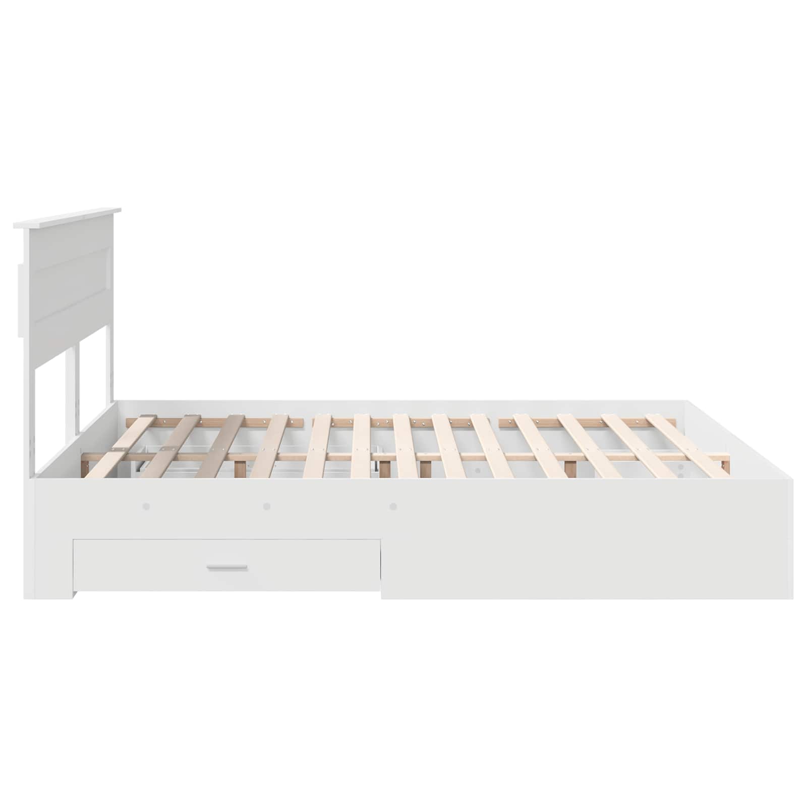 Struttura del letto Bianco 180 x 200 cm Legno multistrato | homemem39