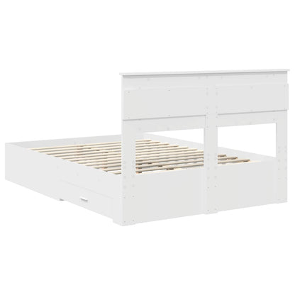Struttura del letto Bianco 160 x 200 cm Legno multistrato | homemem39