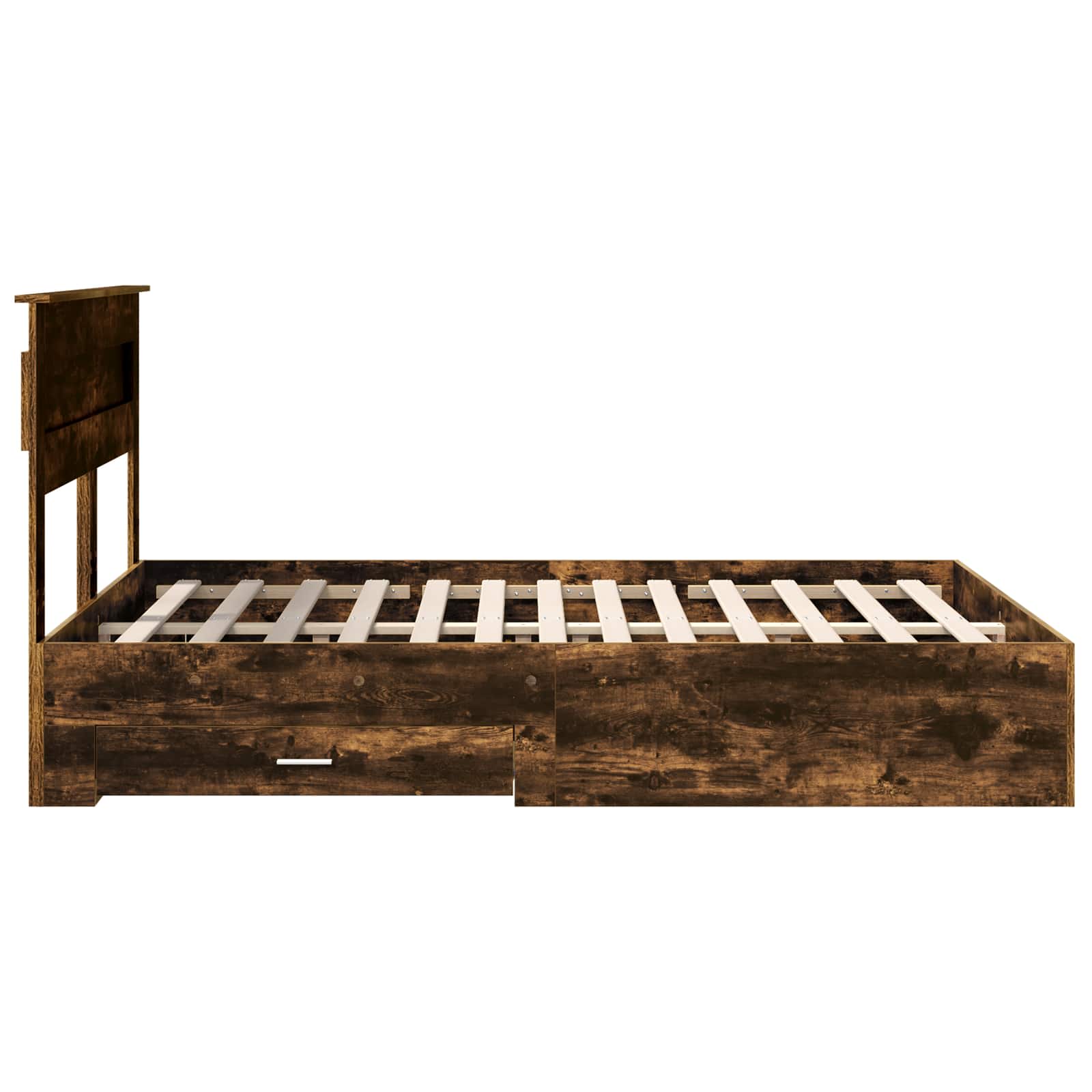 Struttura del letto Rovere fumé 150 x 200 cm Legno multistrato | homemem39