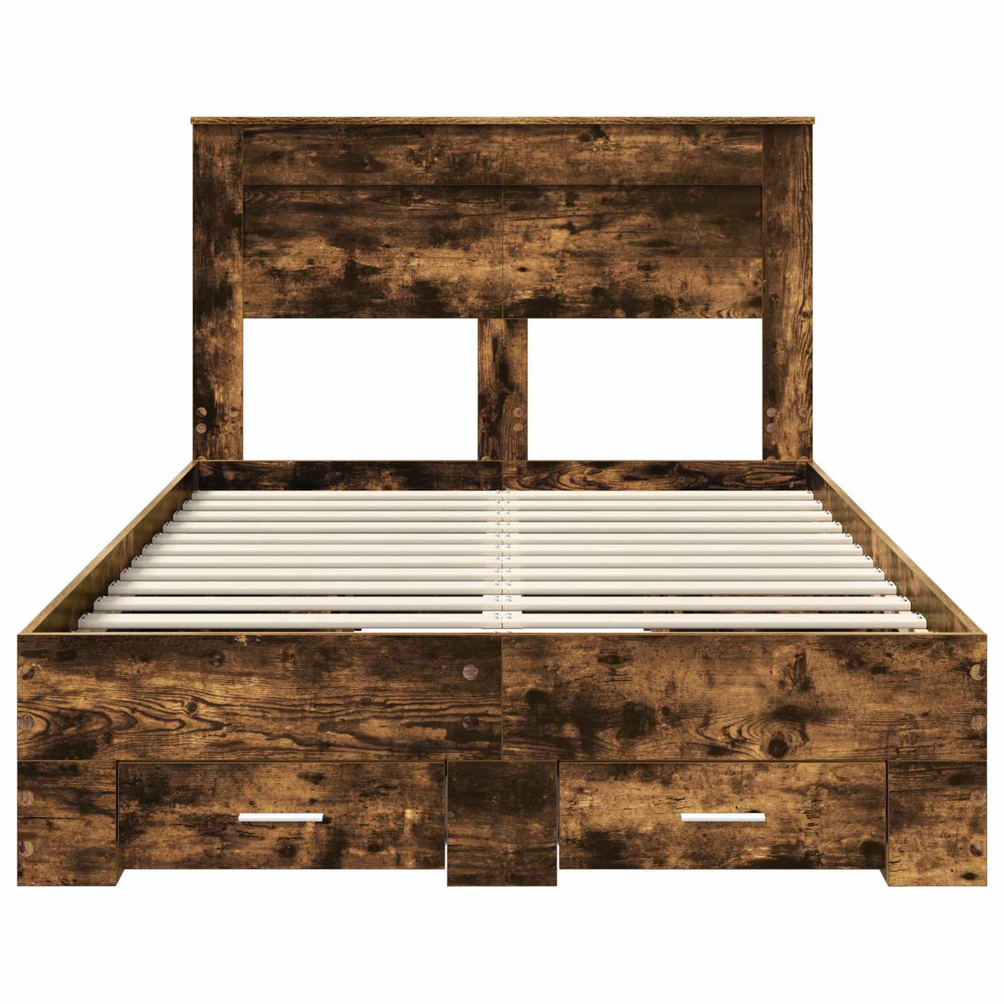 Struttura del letto Rovere fumé 120 x 190 cm Legno multistrato | homemem39