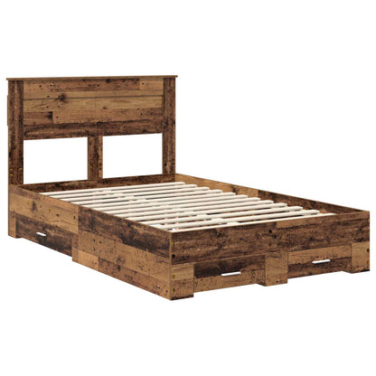 Struttura del letto con testiera Legno vecchio 120 x 190 cm | homemem39