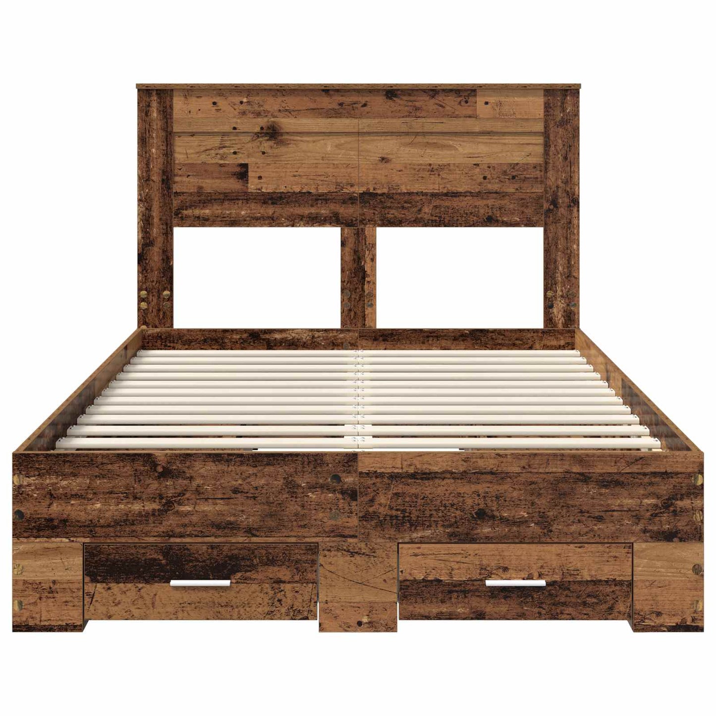 Struttura del letto con testiera Legno vecchio 120 x 190 cm | homemem39