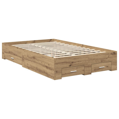 Struttura del letto Rovere artigianale 120 x 190 cm | homemem39