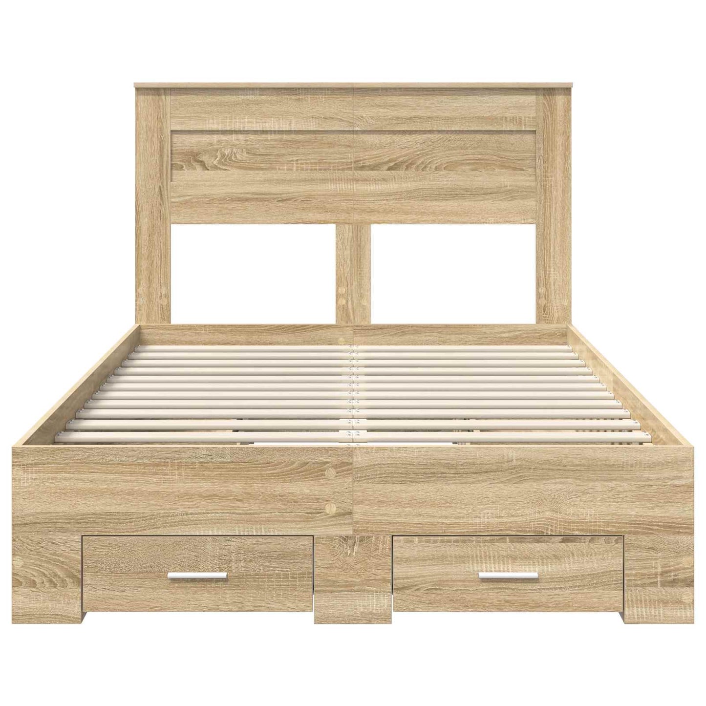 Struttura del letto con testiera Rovere Sonoma 120 x 200 cm | homemem39