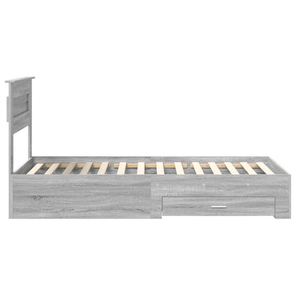 Struttura del letto Grigio Sonoma 90 x 190 cm Legno multistrato | homemem39
