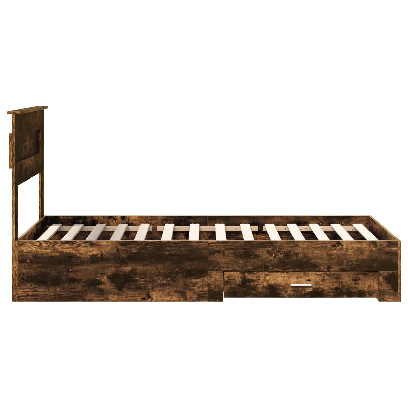Struttura del letto Rovere fumé 90 x 200 cm Legno multistrato | homemem39