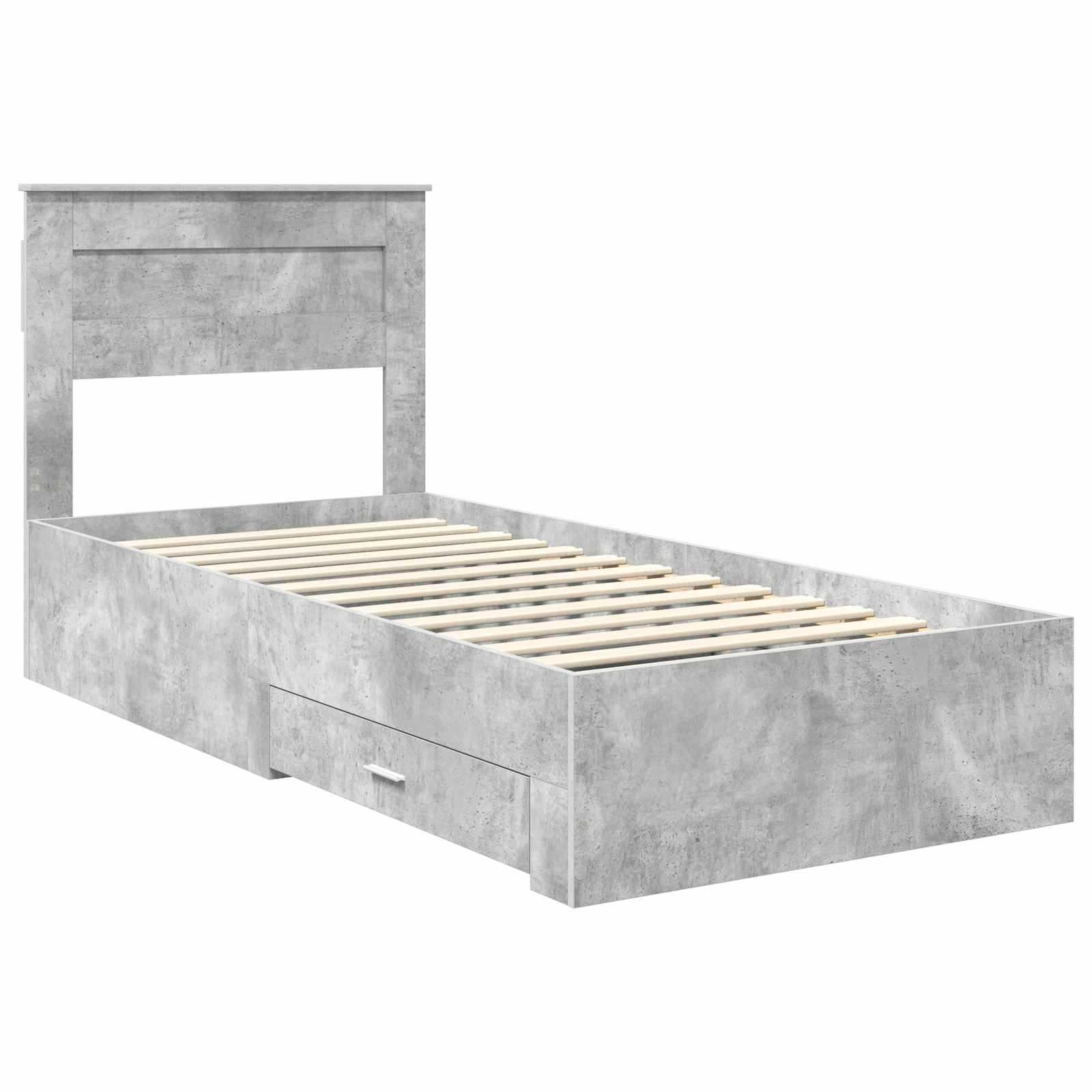 Struttura del letto Grigio Certo e Argento 75 x 190 cm | homemem39
