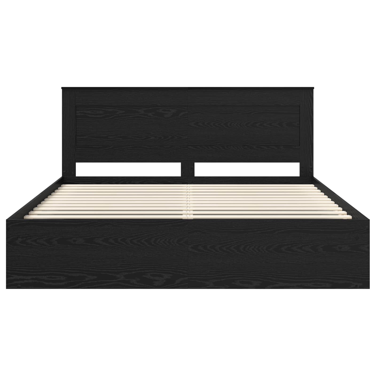 Struttura del letto Nero 200 x 200 cm Pino massello | homemem39