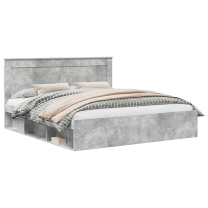 Struttura del letto Calcestruzzo 180 x 200 cm Pino massello | homemem39
