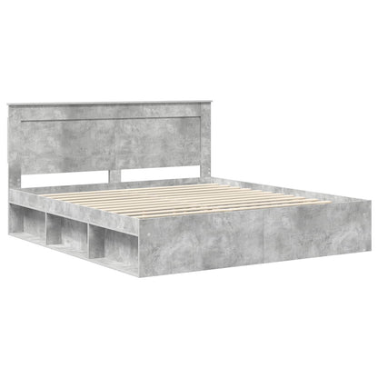 Struttura del letto Calcestruzzo 180 x 200 cm Pino massello | homemem39