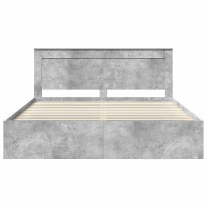 Struttura del letto Calcestruzzo 180 x 200 cm Pino massello | homemem39