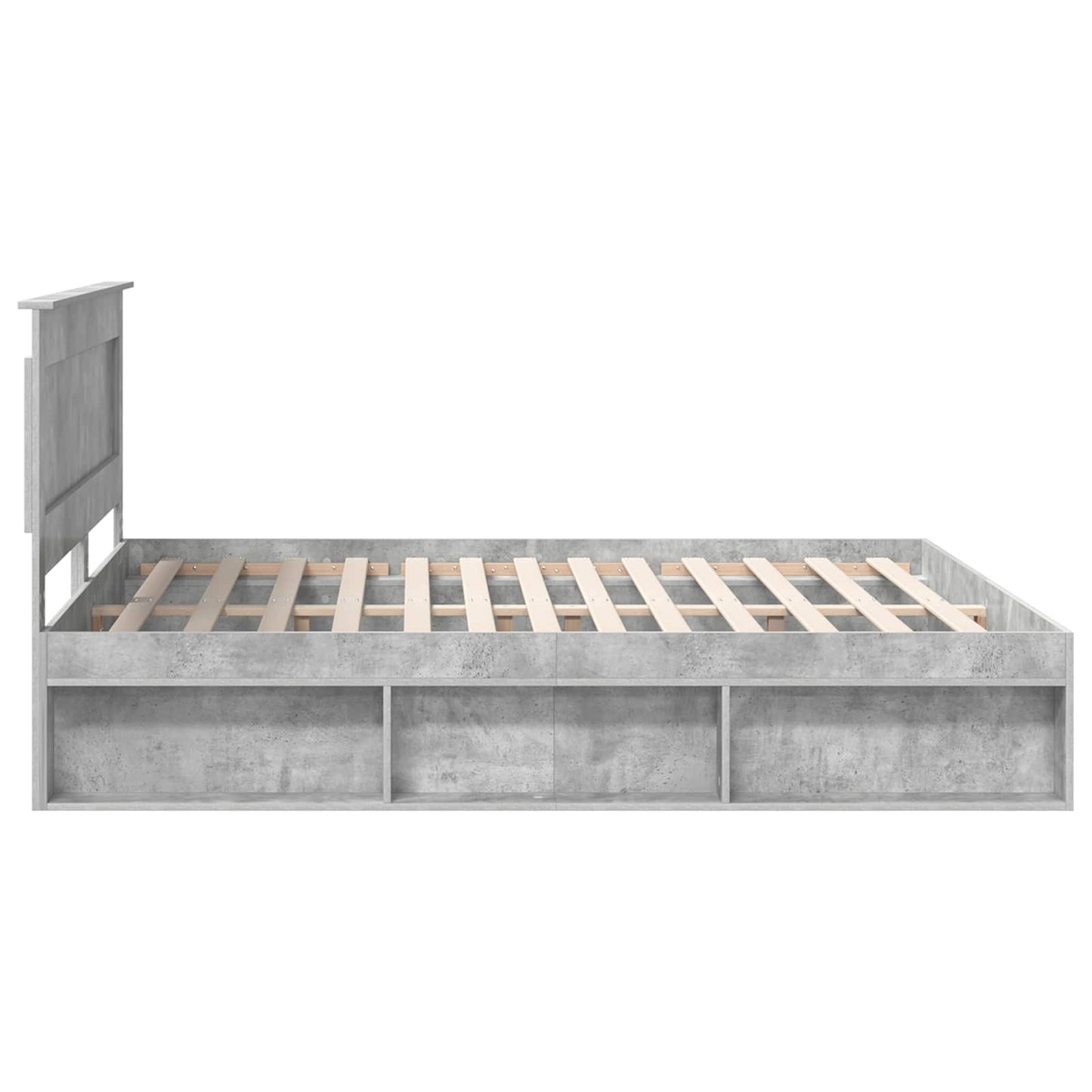 Struttura del letto Calcestruzzo 180 x 200 cm Pino massello | homemem39
