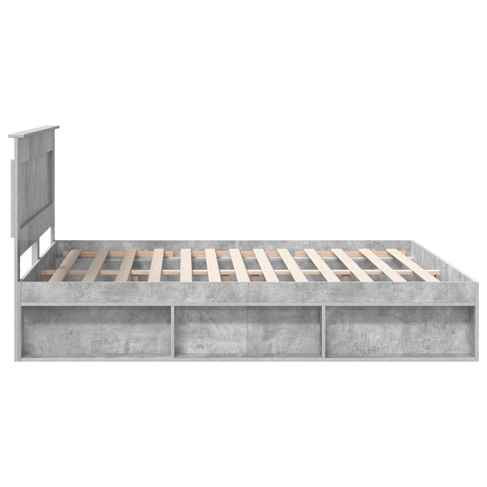 Struttura del letto Calcestruzzo 180 x 200 cm Pino massello | homemem39