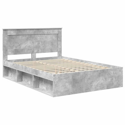 Struttura del letto Calcestruzzo 160 x 200 cm Pino massello | homemem39