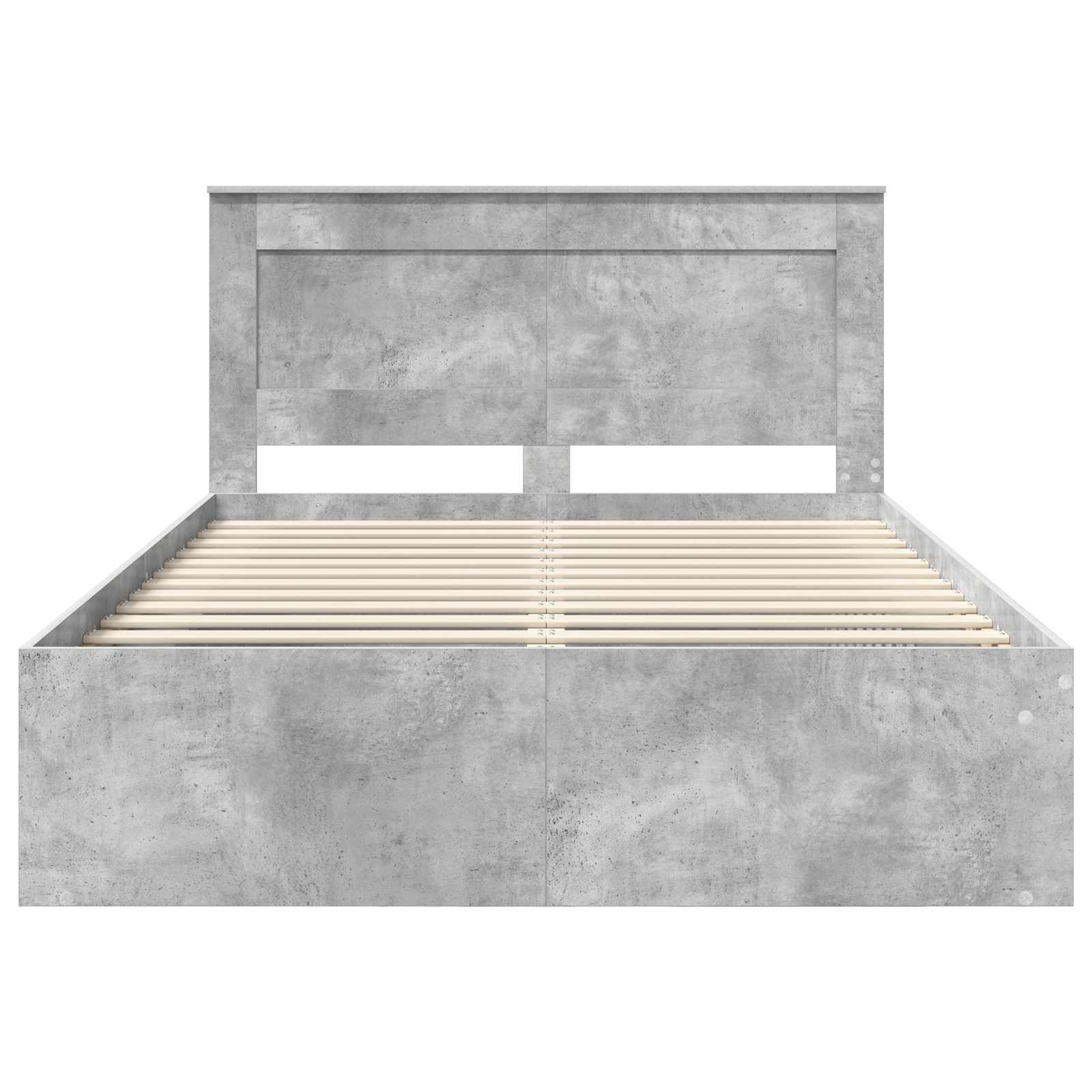 Struttura del letto Calcestruzzo 160 x 200 cm Pino massello | homemem39