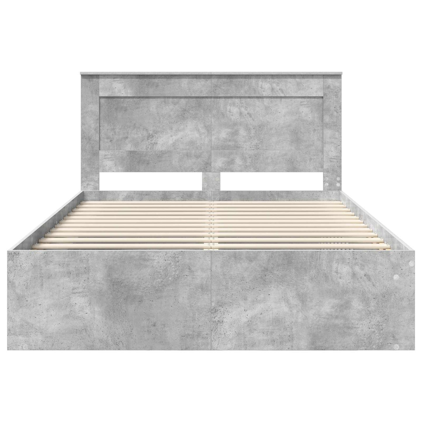 Struttura del letto Grigio Concretè 150 x 200 cm Pino massello | homemem39