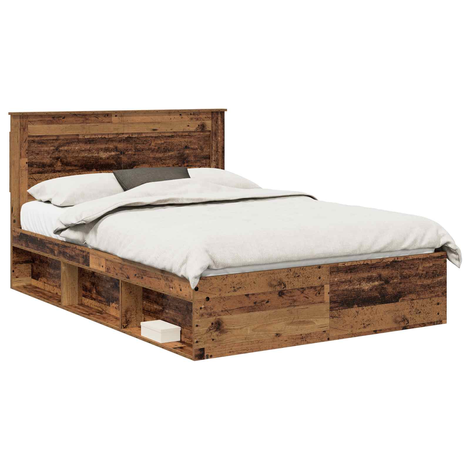 Struttura del letto Legno vecchio 150 x 200 cm Pino massello | homemem39