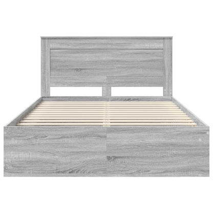 Struttura del letto Grigio Sonoma 140 x 200 cm Pino massello | homemem39