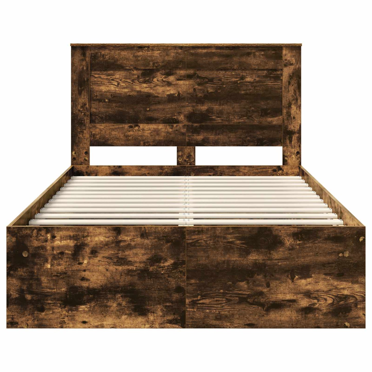 Struttura del letto Rovere fumé 135 x 190 cm Pino massello | homemem39