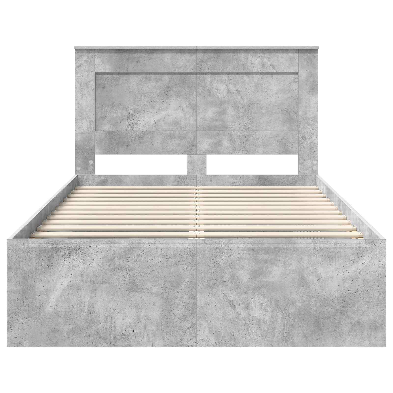 Struttura del letto Calcestruzzo 120 x 190 cm Pino massello | homemem39