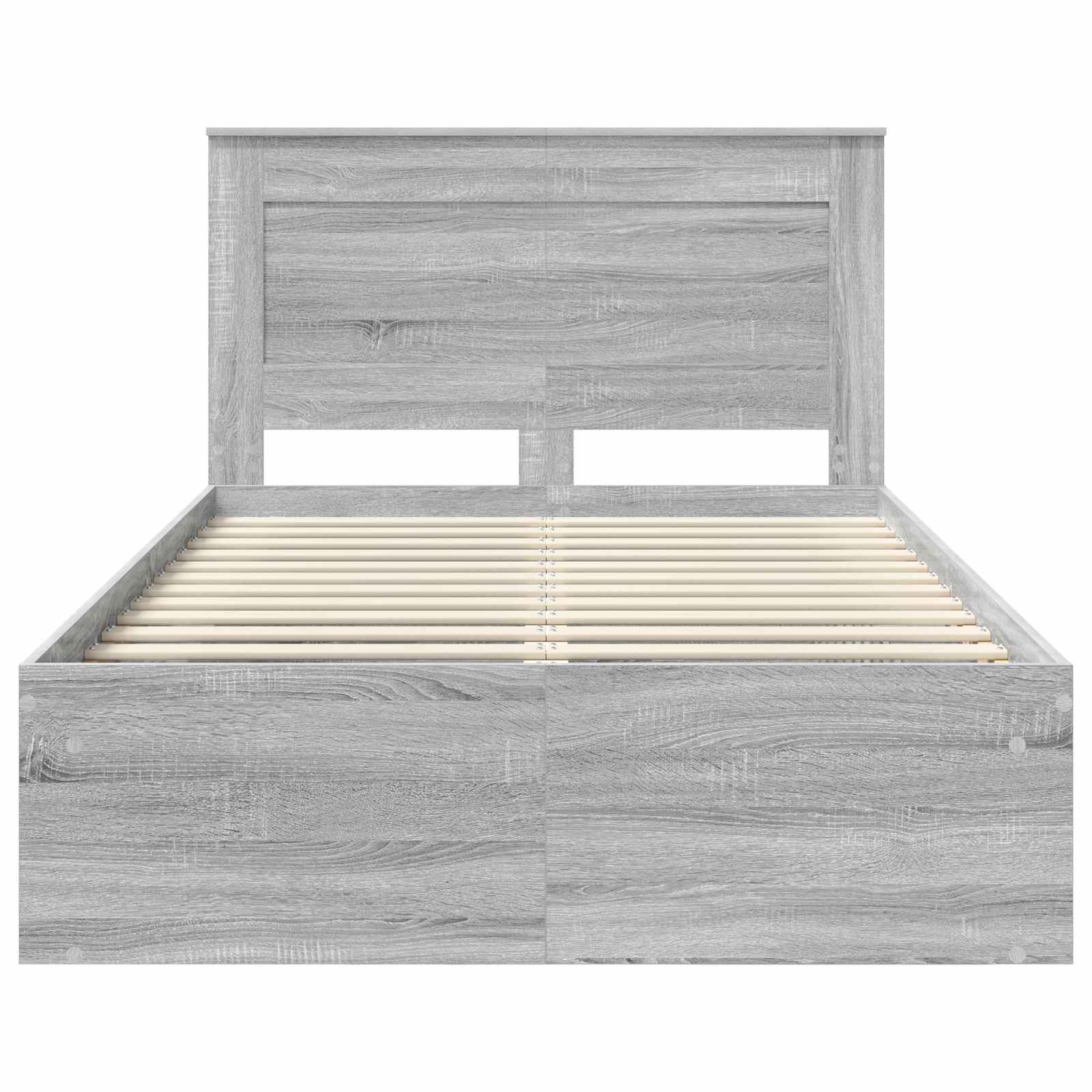Struttura del letto Grigio Sonoma 120 x 190 cm Pino massello | homemem39