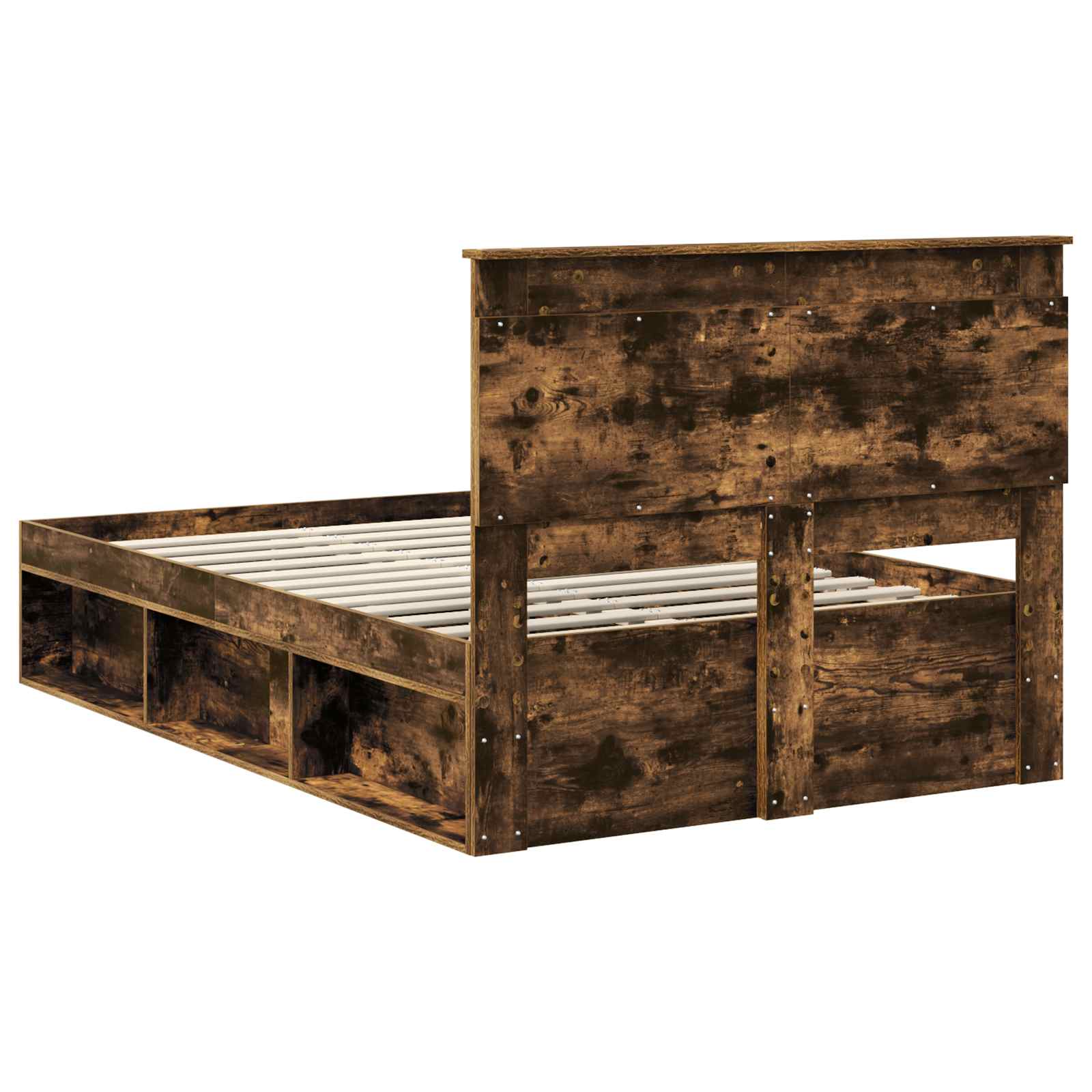 Struttura del letto Rovere fumé 120 x 200 cm Pino massello | homemem39
