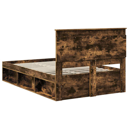 Struttura del letto Rovere fumé 120 x 200 cm Pino massello | homemem39