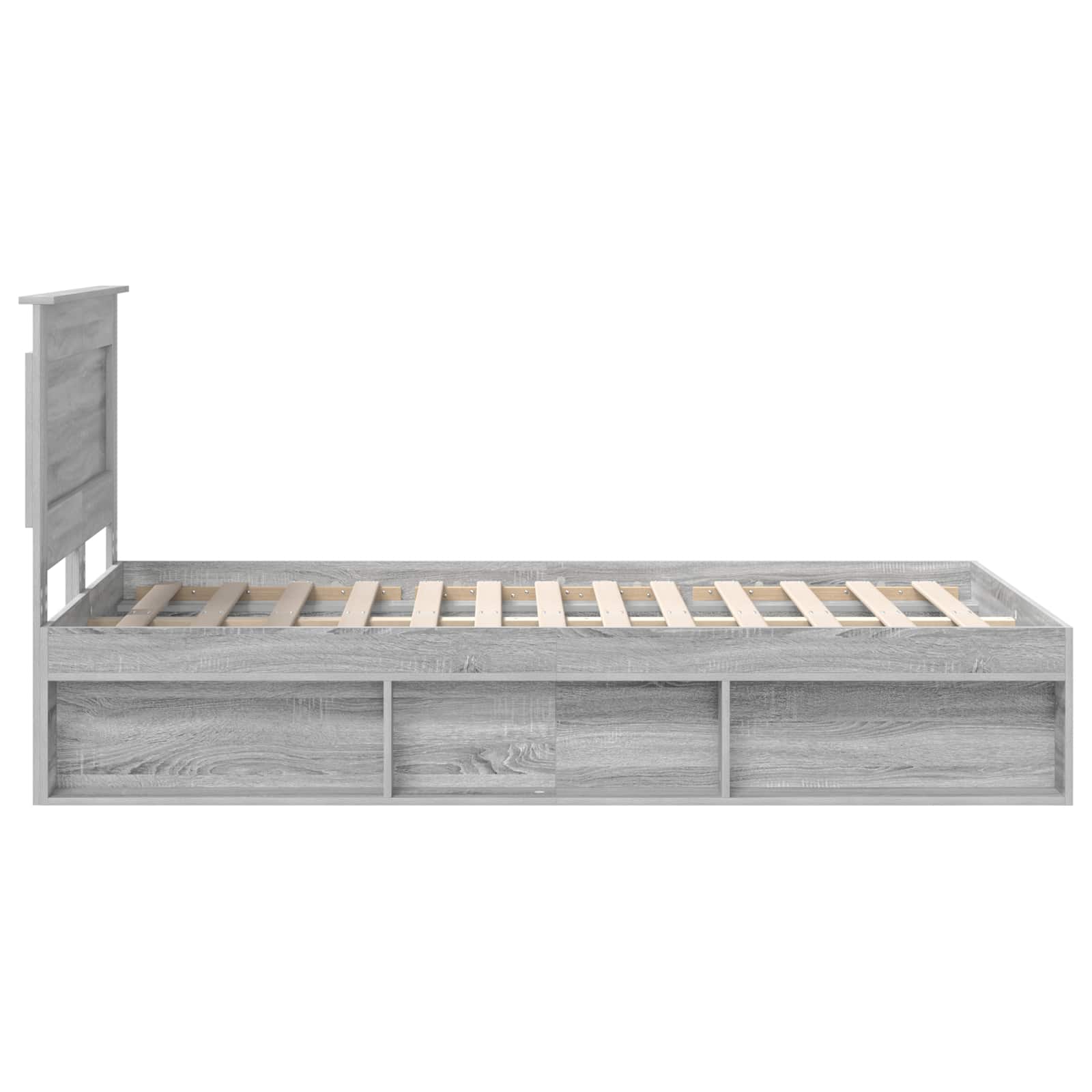 Struttura del letto Grigio Sonoma 120 x 200 cm Pino massello | homemem39