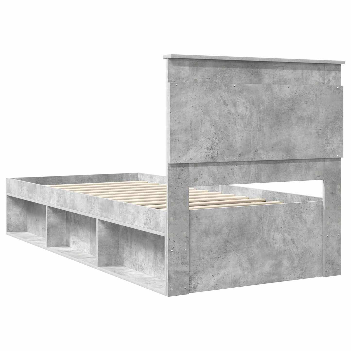 Struttura del letto Grigio Concretè 100 x 200 cm Pino massello | homemem39