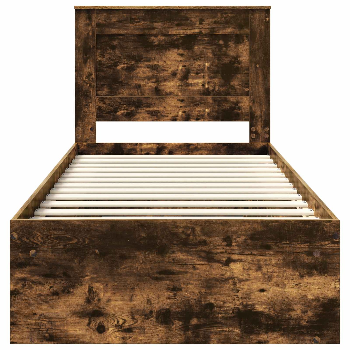 Struttura del letto Rovere fumé 100 x 200 cm Pino massello | homemem39
