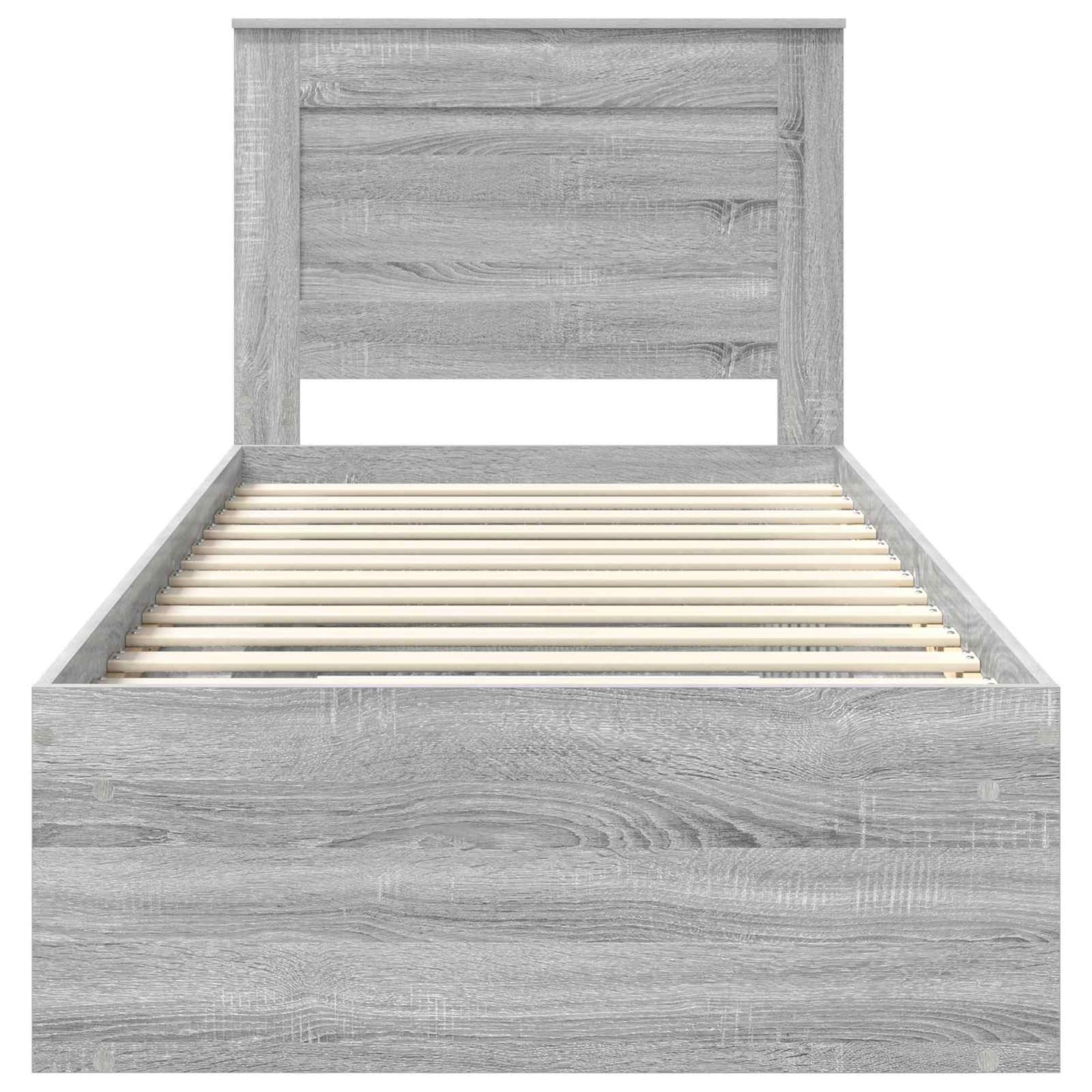 Struttura del letto Grigio Sonoma 100 x 200 cm Pino massello | homemem39