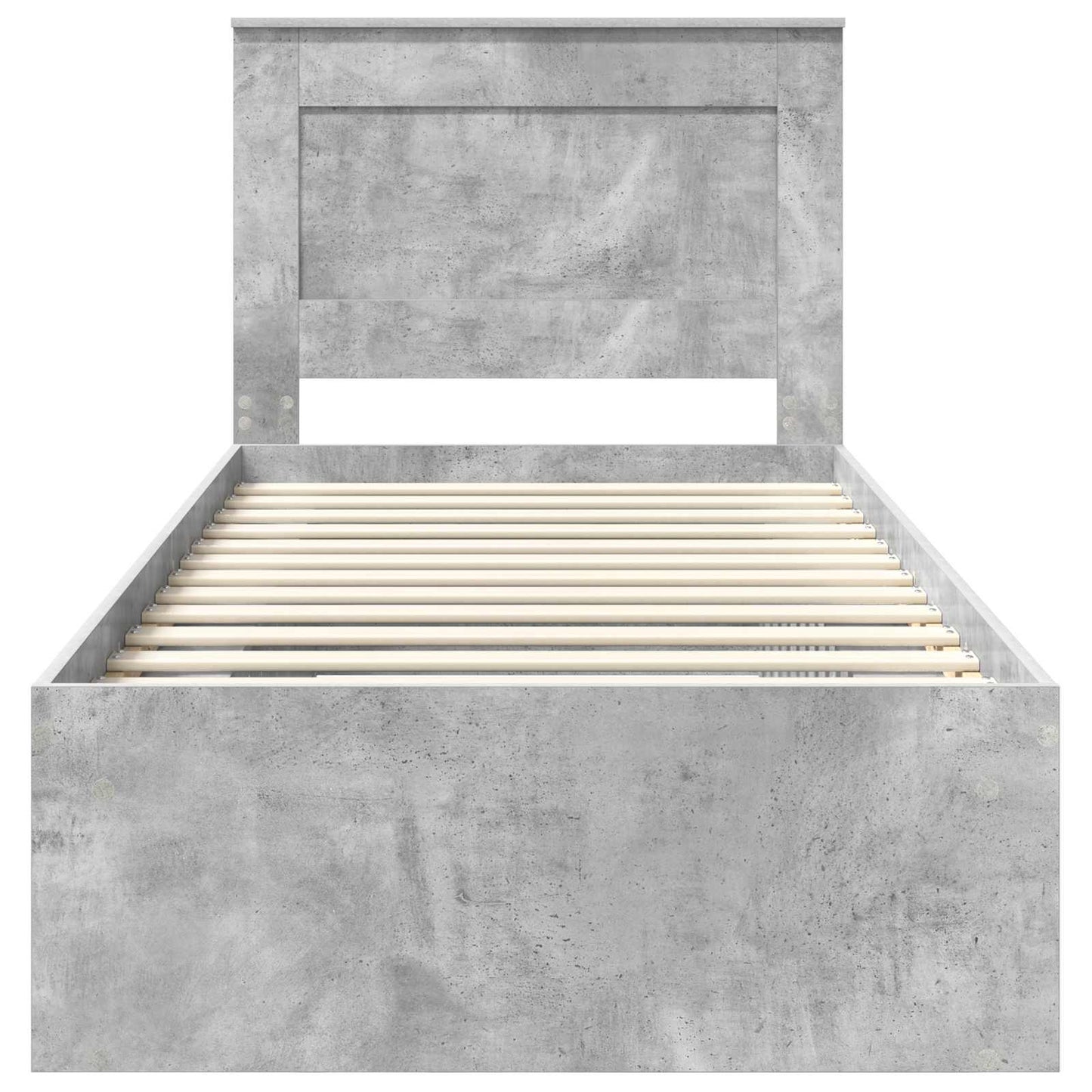 Struttura del letto Grigio Concretè 90 x 190 cm Pino massello | homemem39