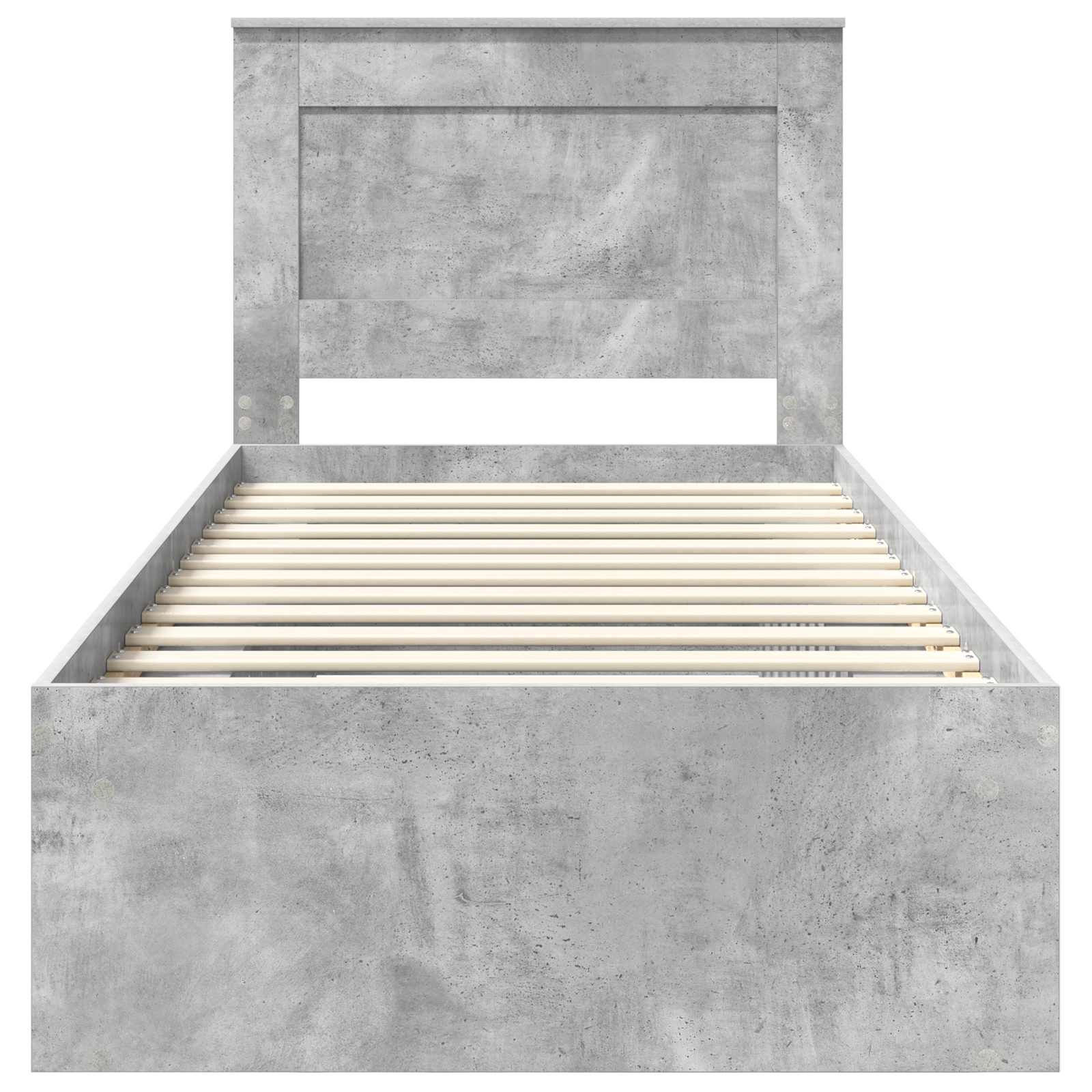 Struttura del letto Grigio Concretè 90 x 190 cm Pino massello | homemem39