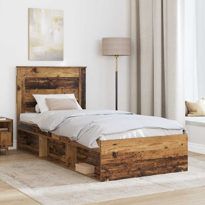 Struttura del letto Legno vecchio 90 x 190 cm Pino massello | homemem39