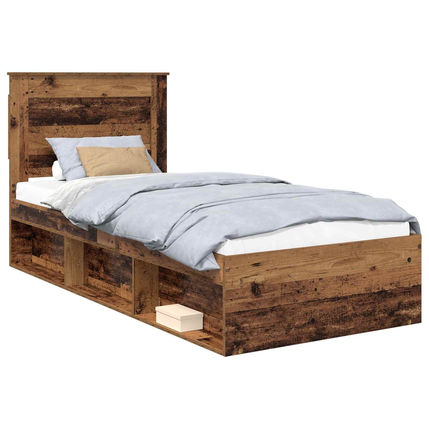 Struttura del letto Legno vecchio 90 x 190 cm Pino massello | homemem39