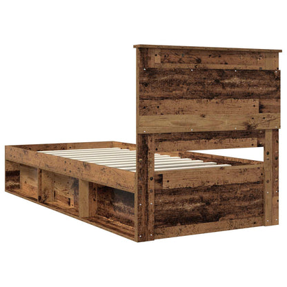 Struttura del letto Legno vecchio 90 x 190 cm Pino massello | homemem39