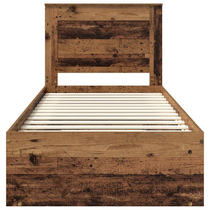 Struttura del letto Legno vecchio 90 x 190 cm Pino massello | homemem39