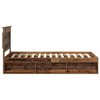 Struttura del letto Legno vecchio 90 x 190 cm Pino massello | homemem39