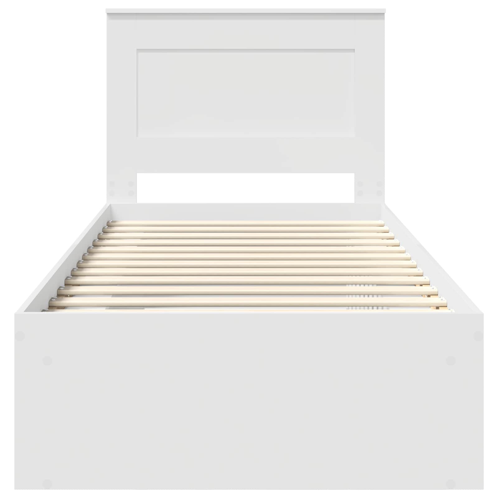 Struttura del letto Bianco 75 x 190 cm Pino massello | homemem39