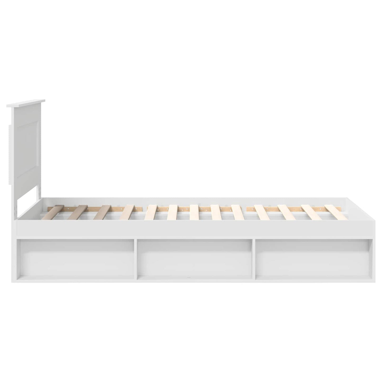 Struttura del letto Bianco 75 x 190 cm Pino massello | homemem39