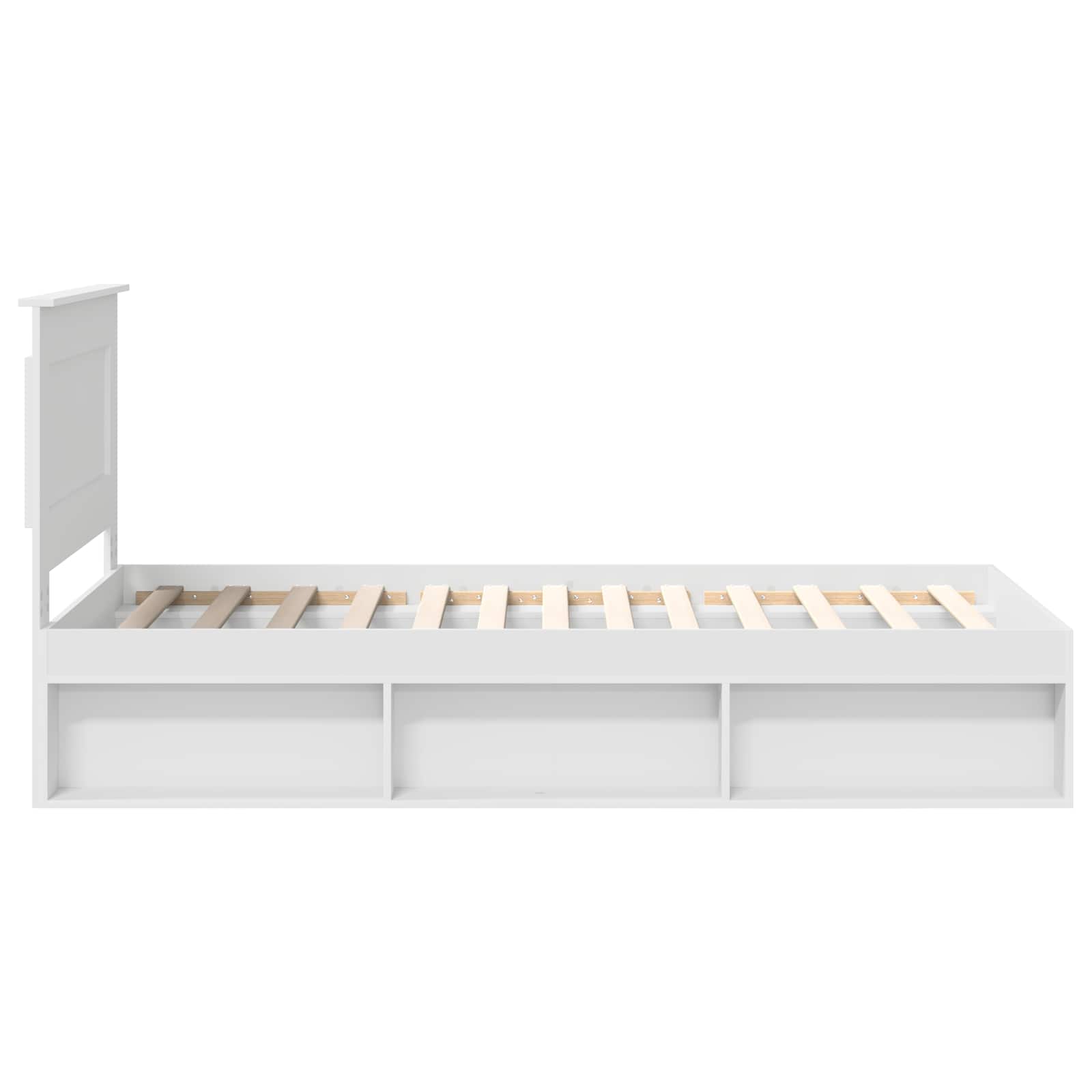 Struttura del letto Bianco 75 x 190 cm Pino massello | homemem39