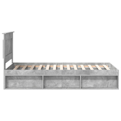 Struttura del letto Grigio Concretè 75 x 190 cm Pino massello | homemem39