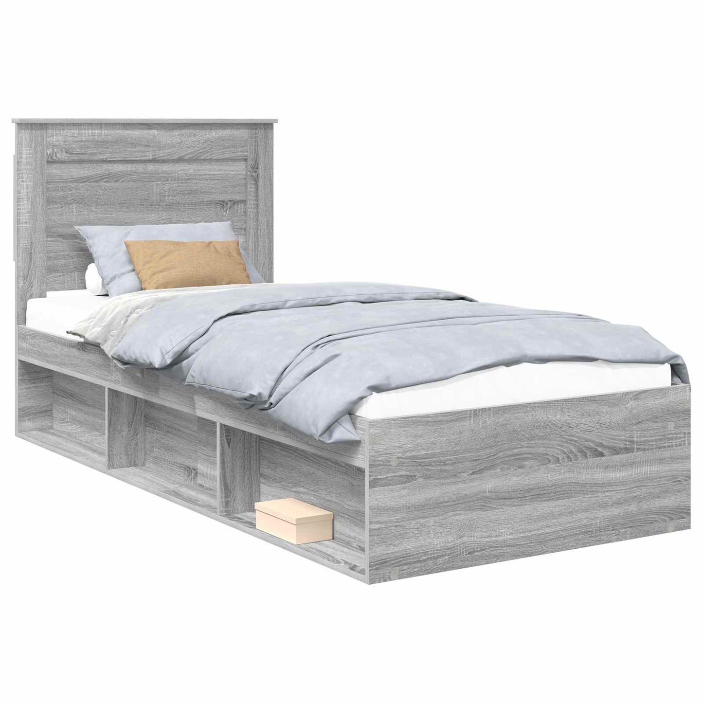Struttura del letto Grigio Sonoma 75 x 190 cm Pino massello | homemem39