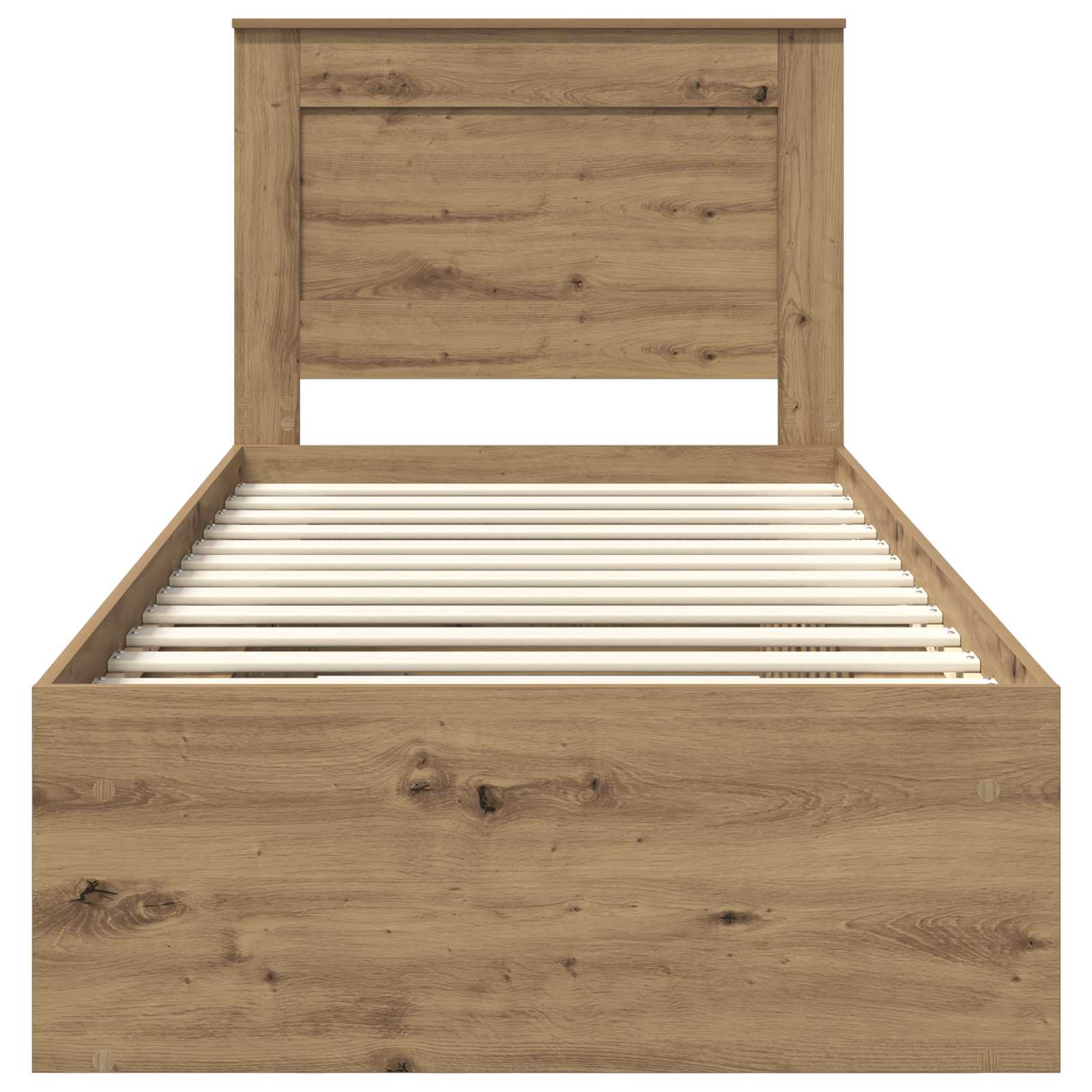 Struttura del letto con testiera Rovere Artigianale 75 x 190 cm | homemem39