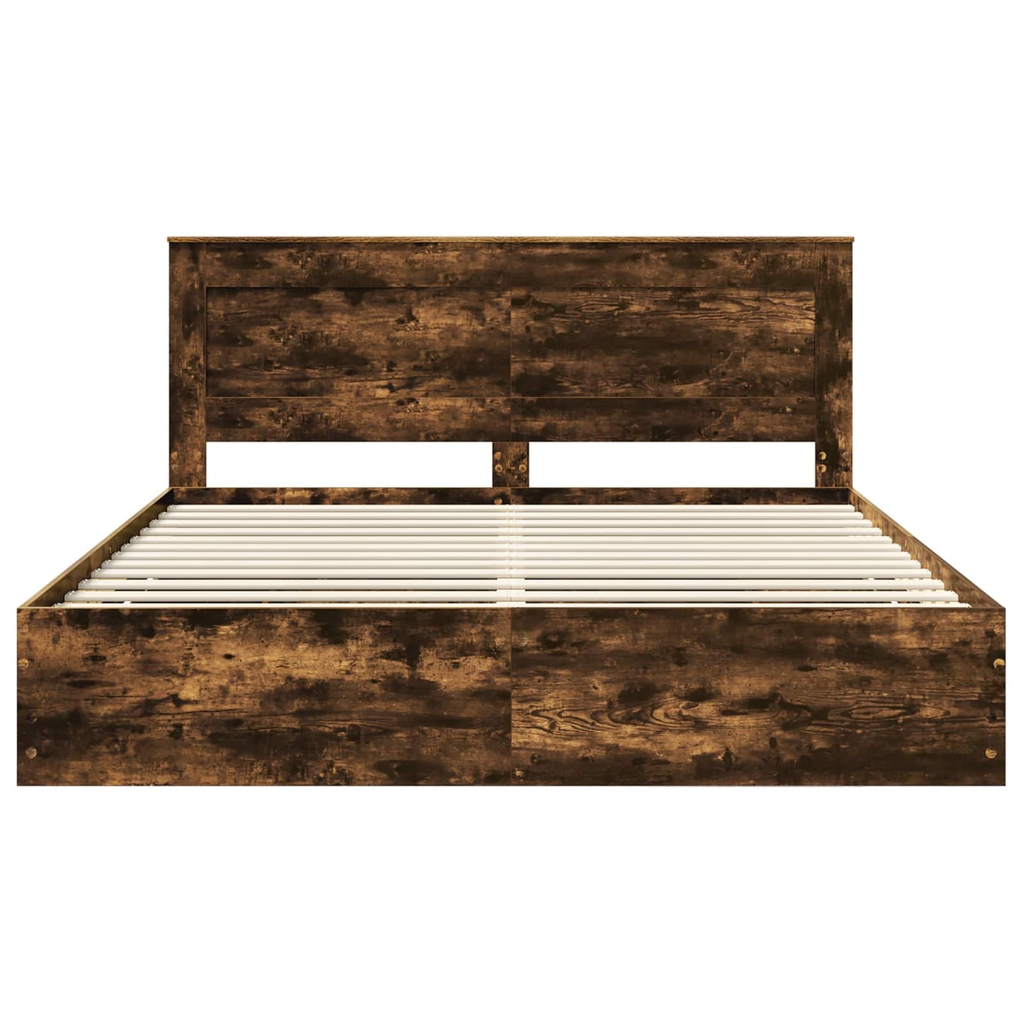 Struttura del letto con cassetto Rovere fumé 200 x 200 cm