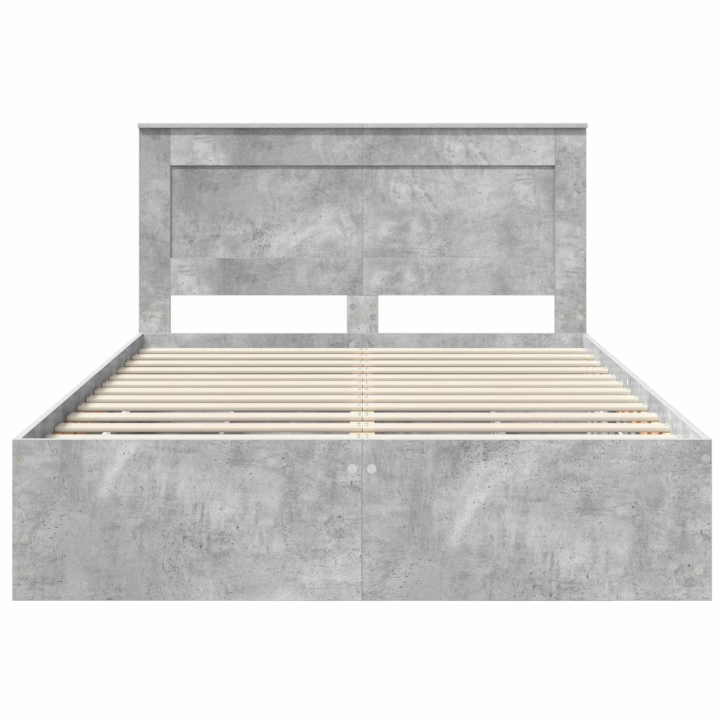 Struttura del letto con cassetto Grigio cemento 140 x 200 cm | homemem39